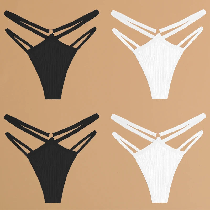 Double Thin Belt Thong