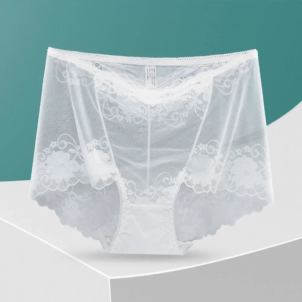 Plus Sized Translucent Lace Panty