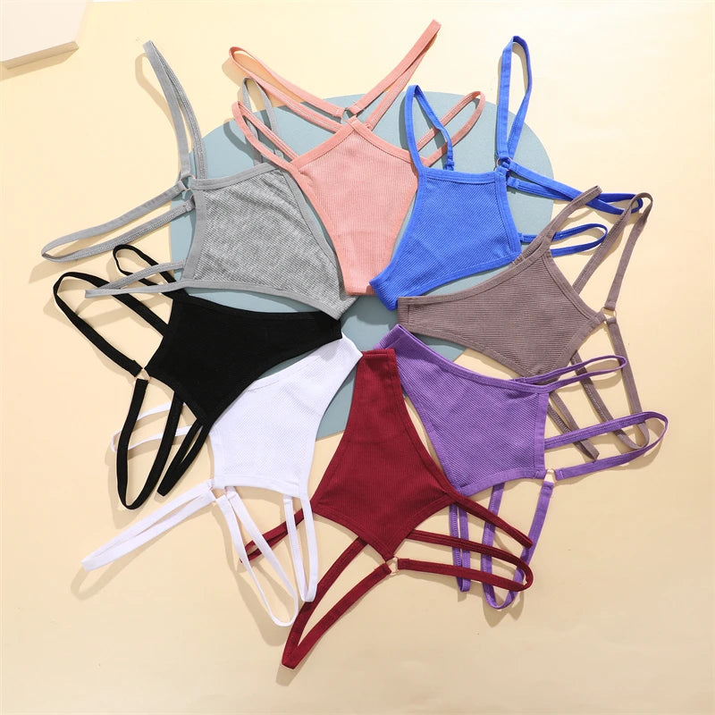 Double Thin Belt Thong