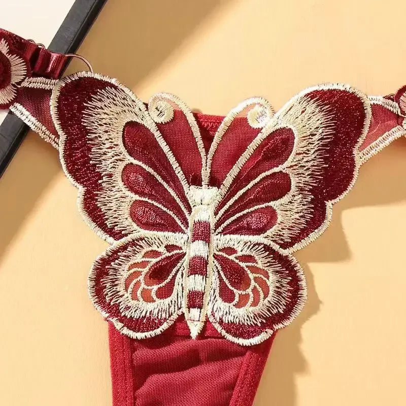 European Exquisite Butterfly Thong