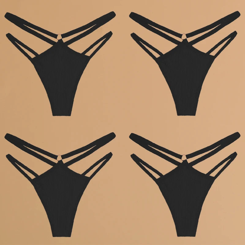 Double Thin Belt Thong
