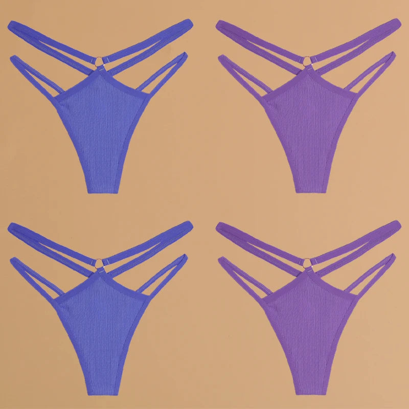 Double Thin Belt Thong