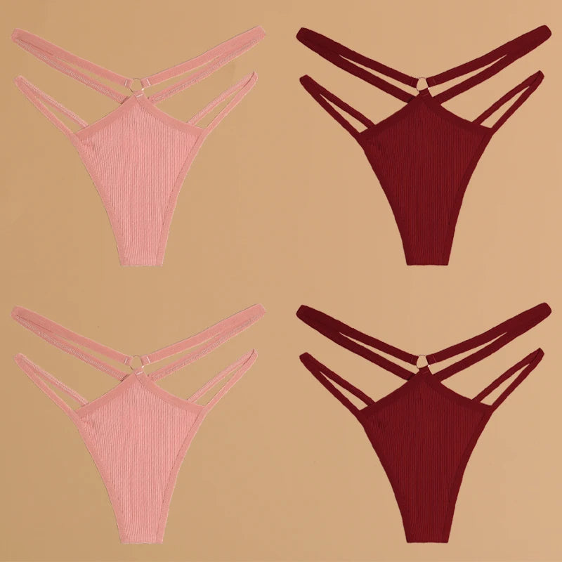 Double Thin Belt Thong