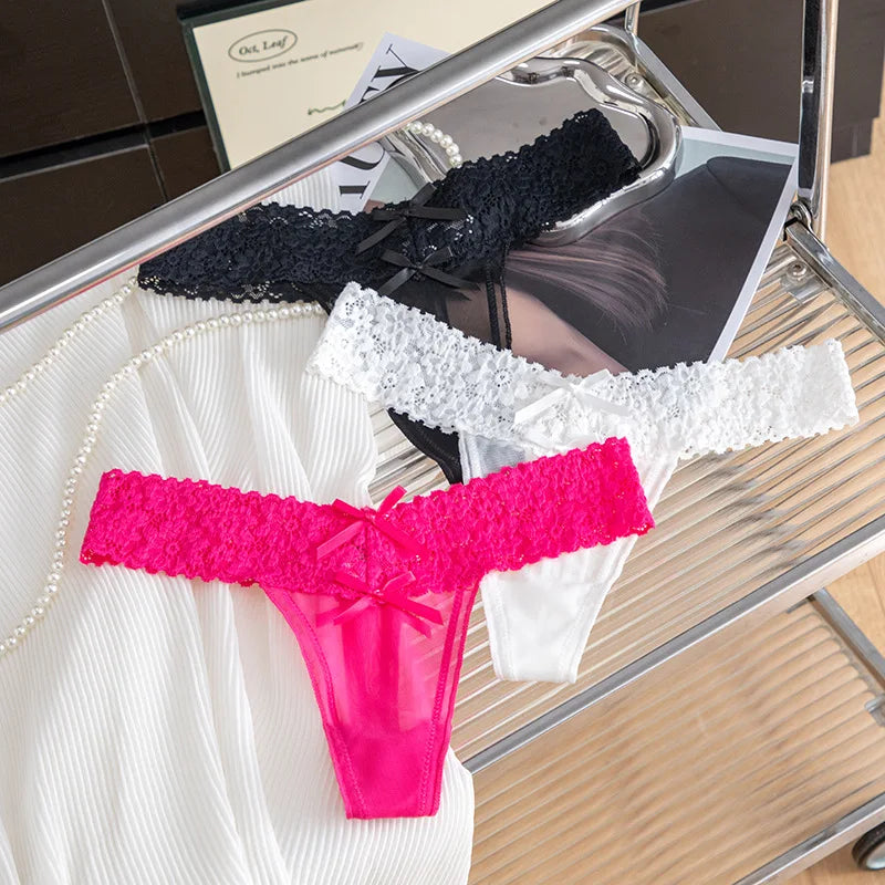 Wonderland Double Bow Thong