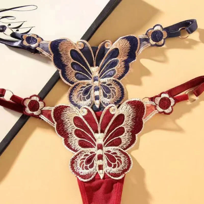 European Exquisite Butterfly Thong