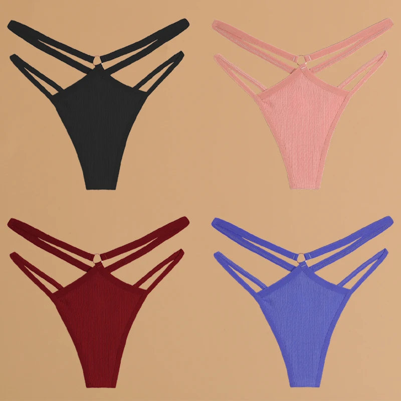 Double Thin Belt Thong