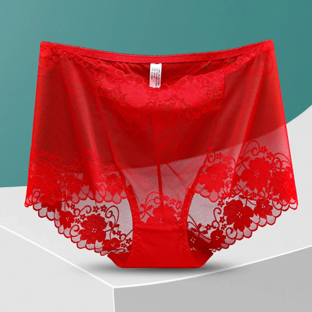 Plus Sized Translucent Lace Panty