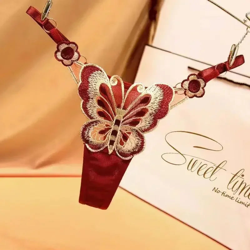 European Exquisite Butterfly Thong