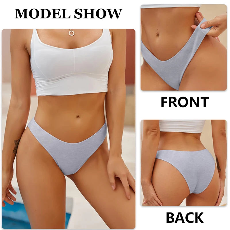4Pcs Soft-Cotton Seamless Underwear