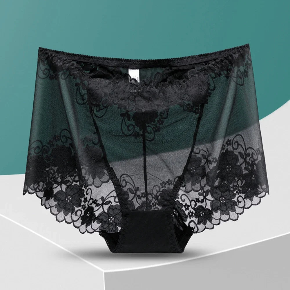 Plus Sized Translucent Lace Panty